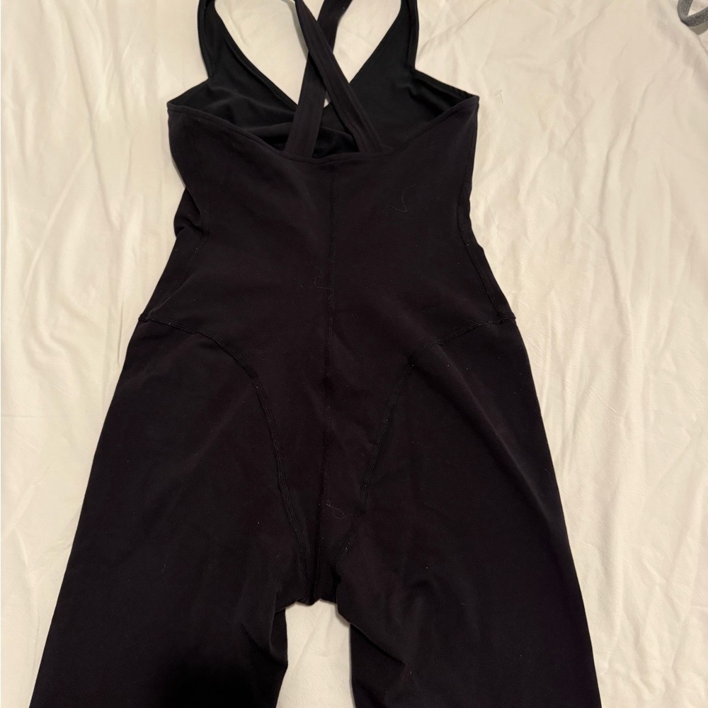 Alo yoga onesie Black Cross-Back Jumpsuit